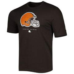 Cleveland Browns New Era Combine Authentic Ball Logo T-Shirt Brown | NFL