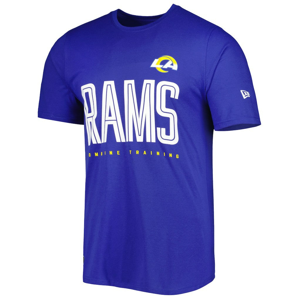 Los Angeles Rams New Era Combine Authentic Training Huddle Up T-Shirt Royal | NFL