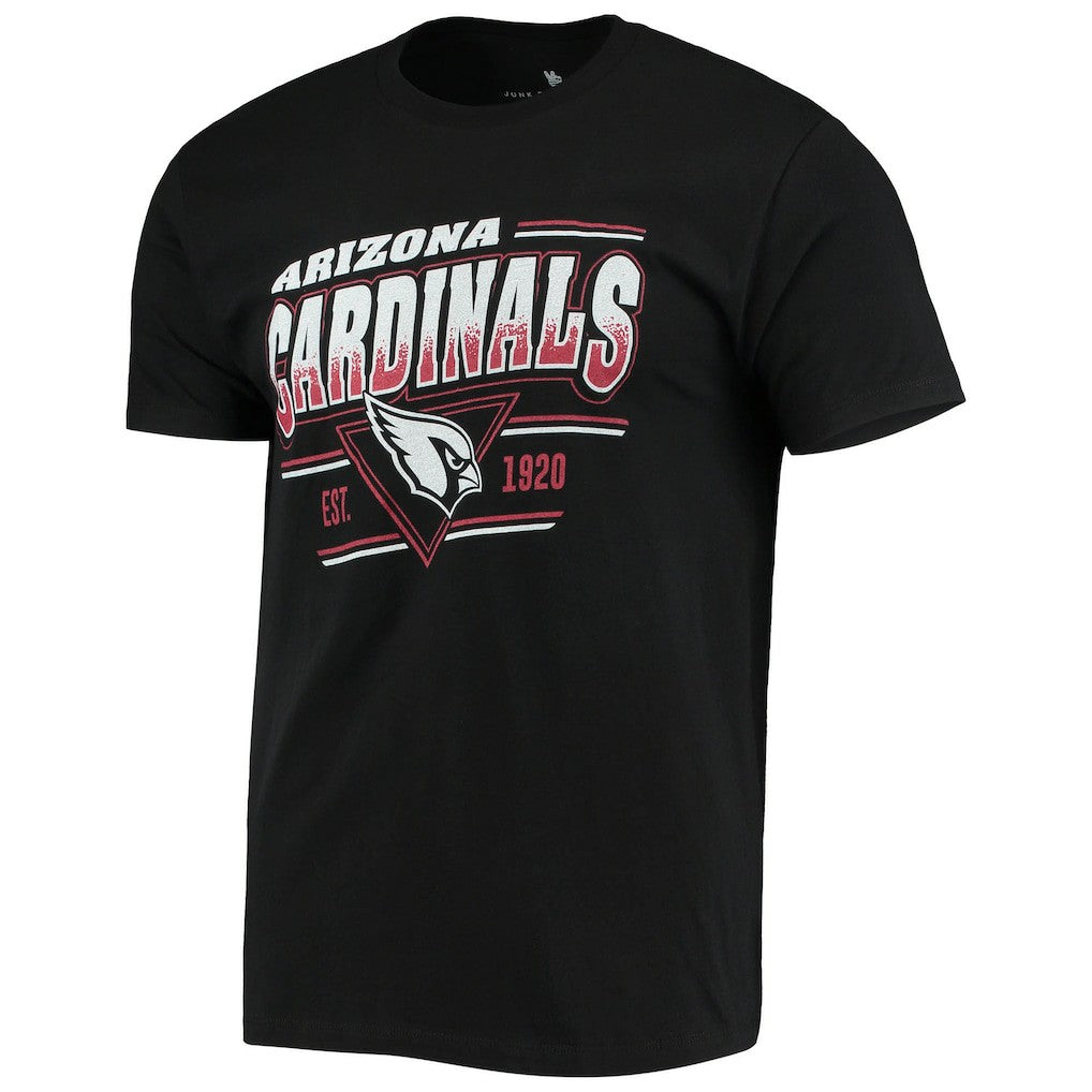 Arizona Cardinals Junk Food Throwback T-Shirt Black | NFL