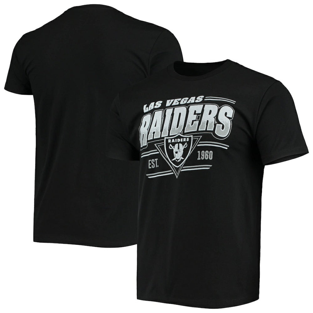 Las Vegas Raiders Junk Food Throwback T-Shirt Black | NFL