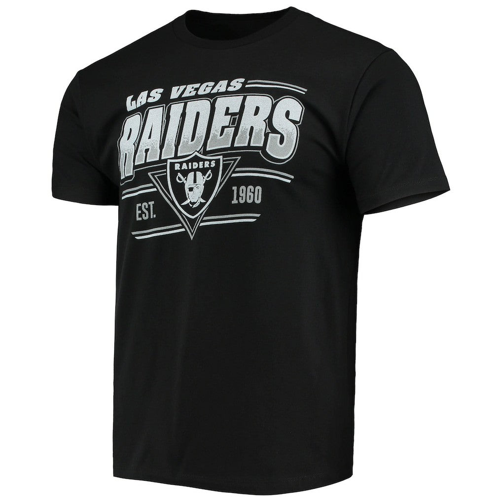 Las Vegas Raiders Junk Food Throwback T-Shirt Black | NFL