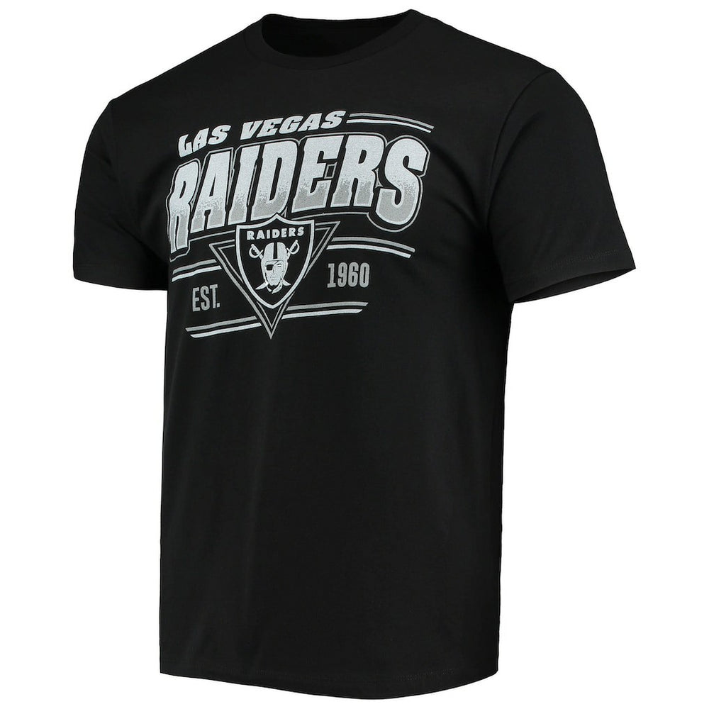 Las Vegas Raiders Junk Food Throwback T-Shirt Black | NFL