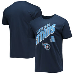 Tennessee Titans Junk Food Slant T-Shirt Navy | NFL
