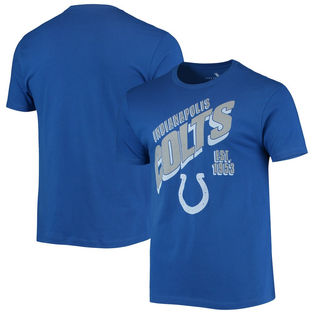 Indianapolis Colts Junk Food Slant T-Shirt Royal | NFL