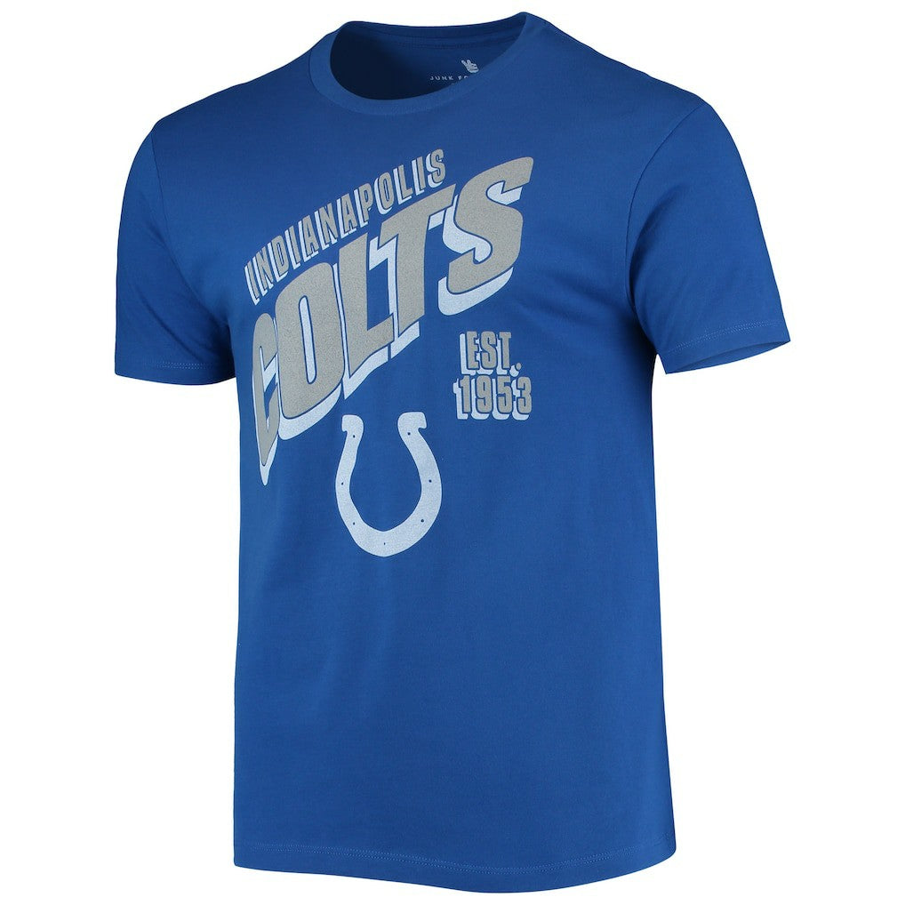 Indianapolis Colts Junk Food Slant T-Shirt Royal | NFL