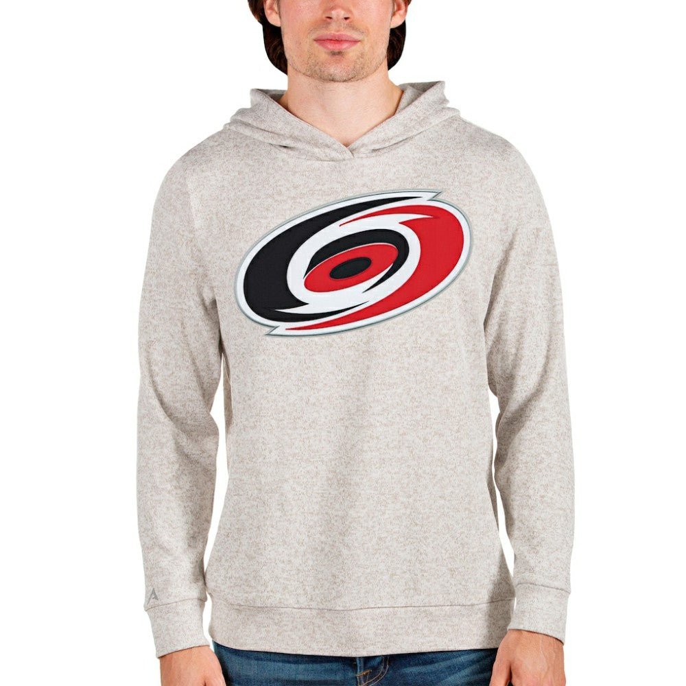 Carolina Hurricanes Antigua Absolute Pullover Hoodie - Oatmeal - NHL