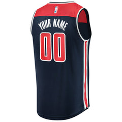 Washington Wizards Fast Break Replica Custom Jersey Navy Statement Edition - NBA