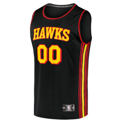 Atlanta Hawks Fast Break Replica Custom Jersey Black Statement Edition - NBA