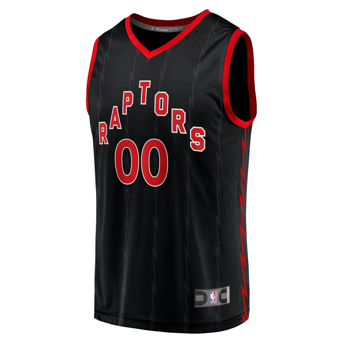 Toronto Raptors Fast Break Replica Custom Jersey Black Statement Edition - NBA