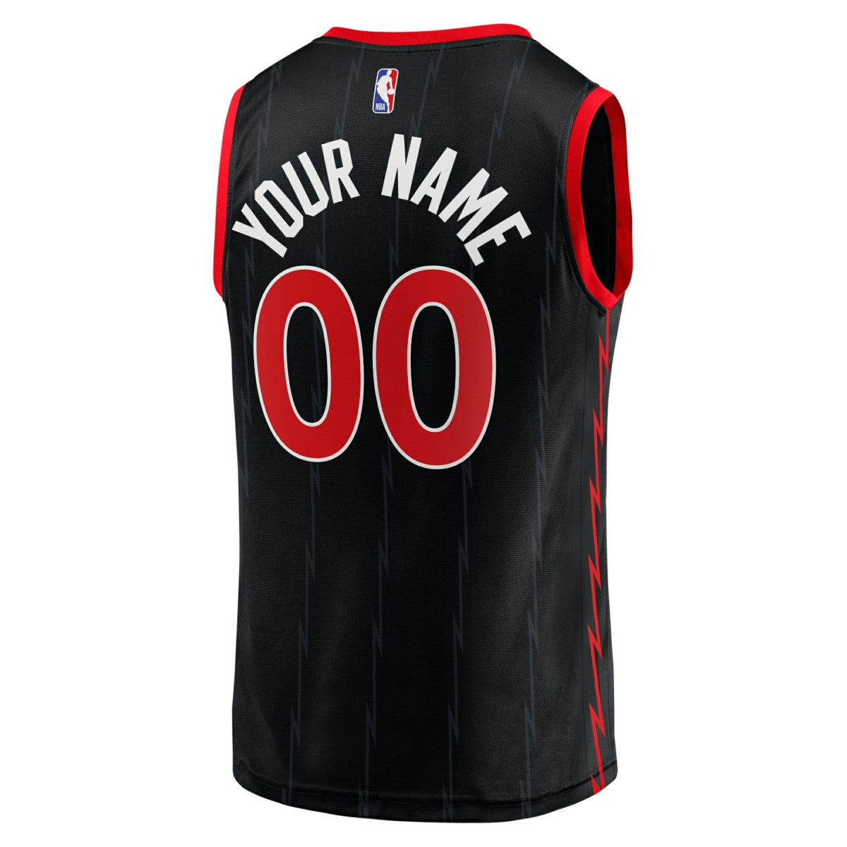 Toronto Raptors Fast Break Replica Custom Jersey Black Statement Edition - NBA
