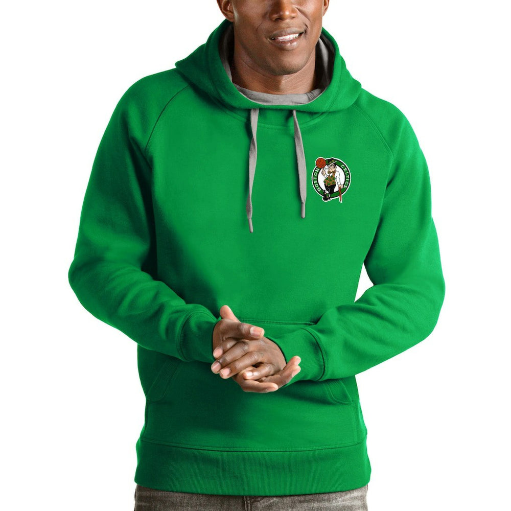 Boston Celtics Antigua Victory Pullover Hoodie Kelly Green - NBA