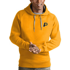 Indiana Pacers Antigua Victory Pullover Hoodie Gold - NBA