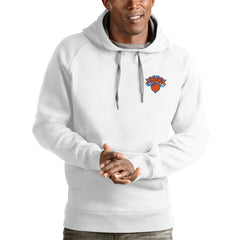 New York Knicks Antigua Victory Pullover Hoodie White - NBA