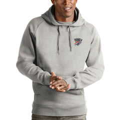 Oklahoma City Thunder Antigua Victory Pullover Hoodie Heathered Gray - NBA