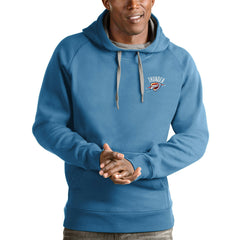 Oklahoma City Thunder Antigua Victory Pullover Hoodie Light Blue - NBA