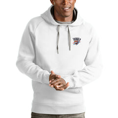 Oklahoma City Thunder Antigua Victory Pullover Hoodie White - NBA
