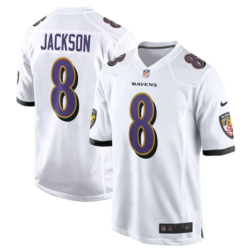 Lamar Jackson Baltimore Ravens Game Jersey White | Nike for Sale