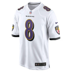 Lamar Jackson Baltimore Ravens Game Jersey White | Nike for Sale