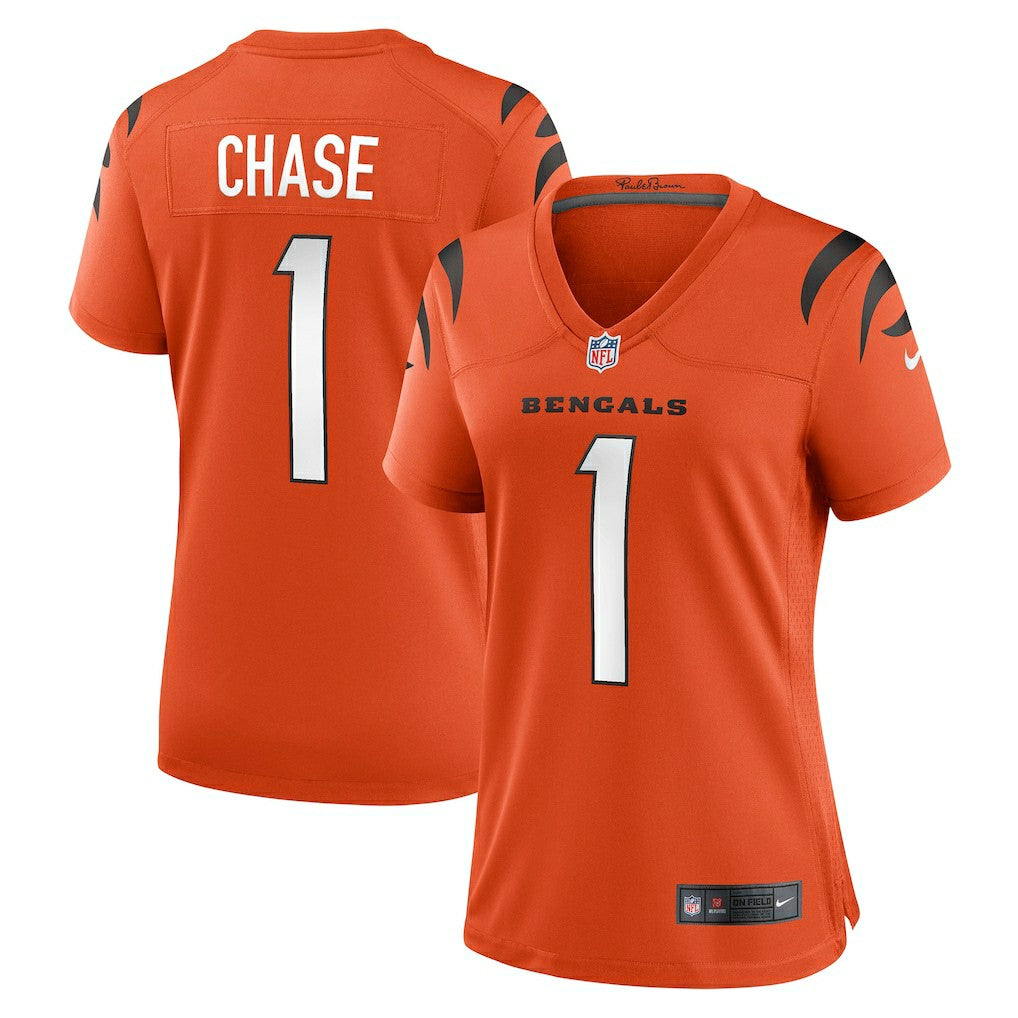Ja'Marr Chase Cincinnati Bengals Women's Alternate Game Jersey Orange | Nike for Sale