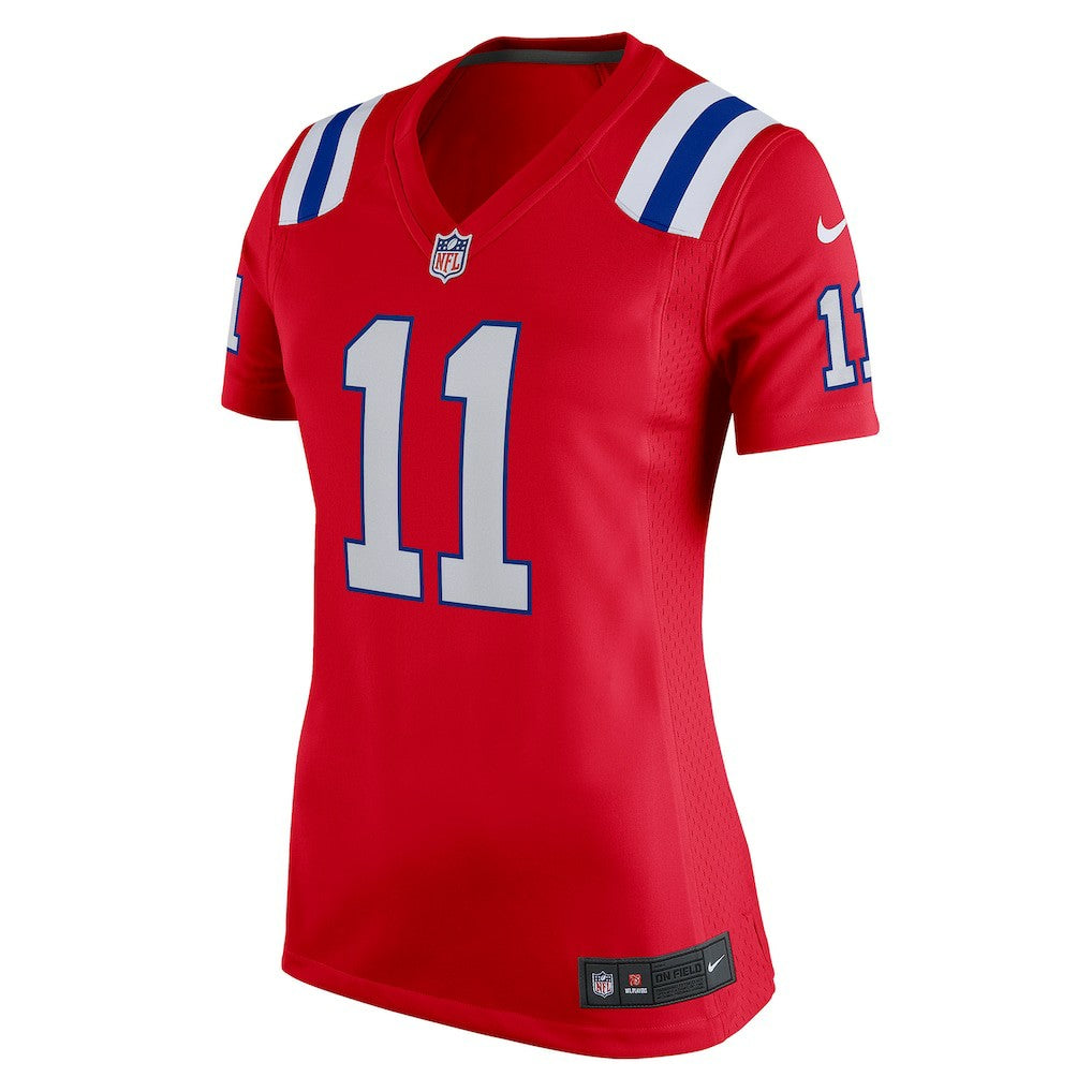 Drew Bledsoe New England Patriots Women's Retired Game Jersey Red | Nike for Sale