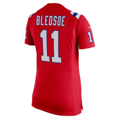 Drew Bledsoe New England Patriots Women's Retired Game Jersey Red | Nike for Sale