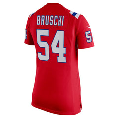 Tedy Bruschi New England Patriots Women's Retired Game Jersey Red | Nike for Sale