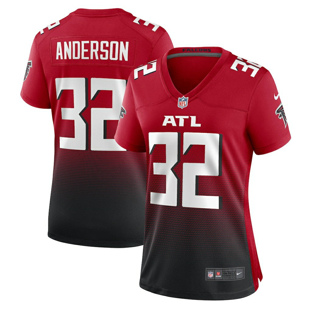 Jamal Anderson Atlanta Falcons Women's Retired Game Jersey Red | Nike for Sale