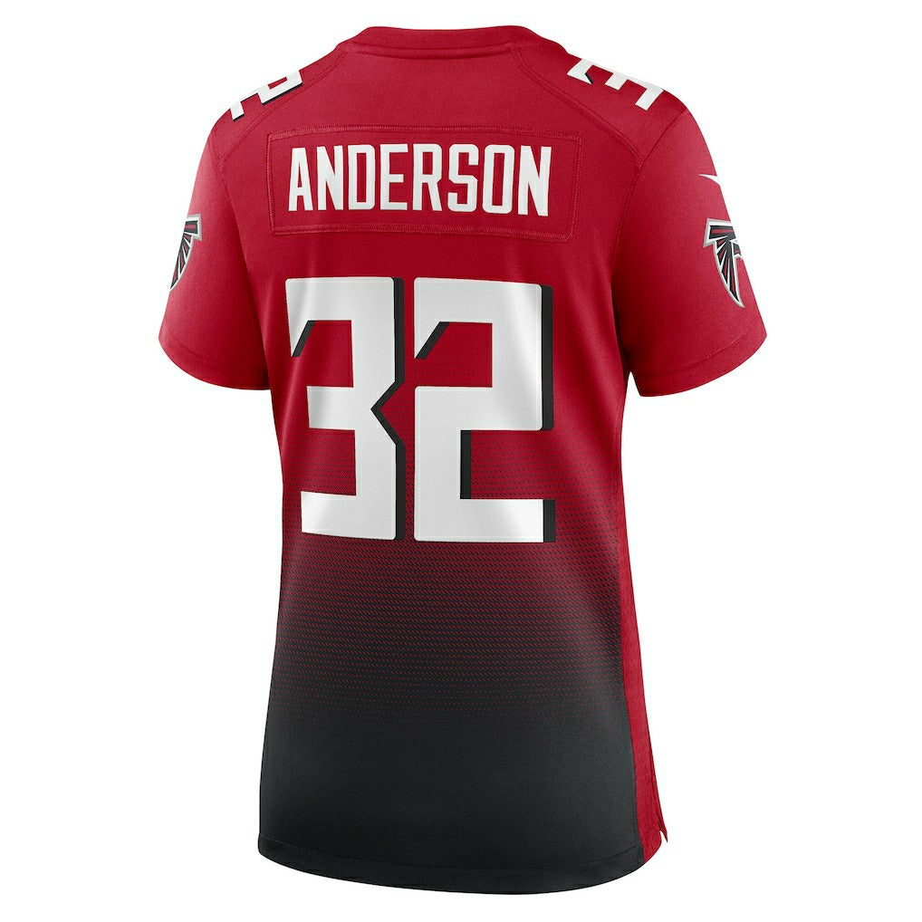 Jamal Anderson Atlanta Falcons Women's Retired Game Jersey Red | Nike for Sale