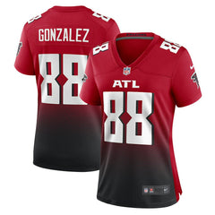 Tony Gonzalez Atlanta Falcons Women's Retired Game Jersey Red | Nike for Sale