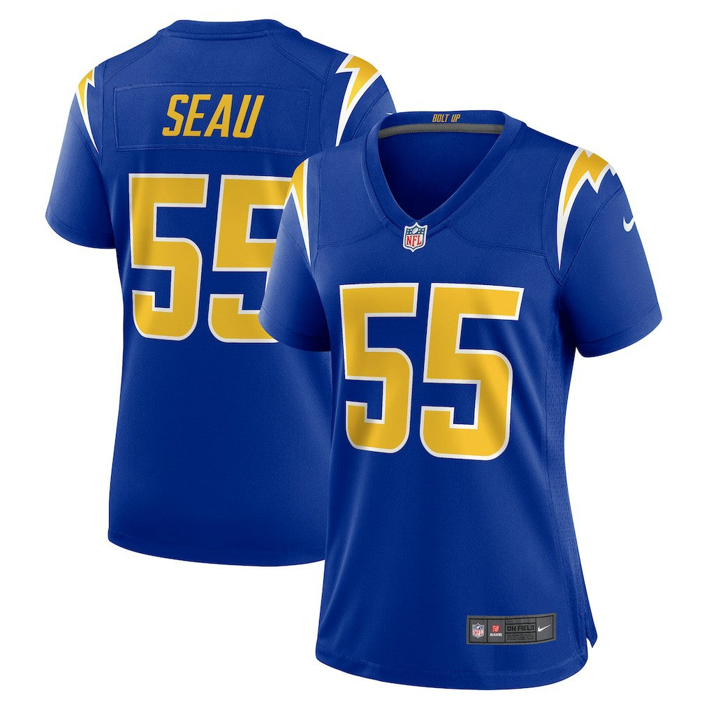 Junior Seau Los Angeles Chargers Women's Retired Game Jersey Royal | Nike for Sale