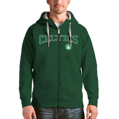 Boston Celtics Antigua Victory Full-Zip Hoodie Hunter Green - NBA