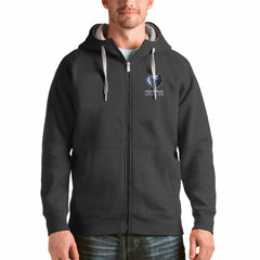 Memphis Grizzlies Antigua Logo Victory Full-Zip Hoodie Charcoal - NBA