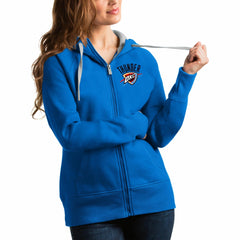 Oklahoma City Thunder Antigua Women's Victory Full-Zip Hoodie Blue - NBA