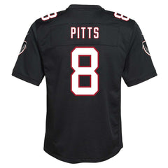 Kyle Pitts Sr. Atlanta Falcons Youth Game Jersey Black | Nike for Sale