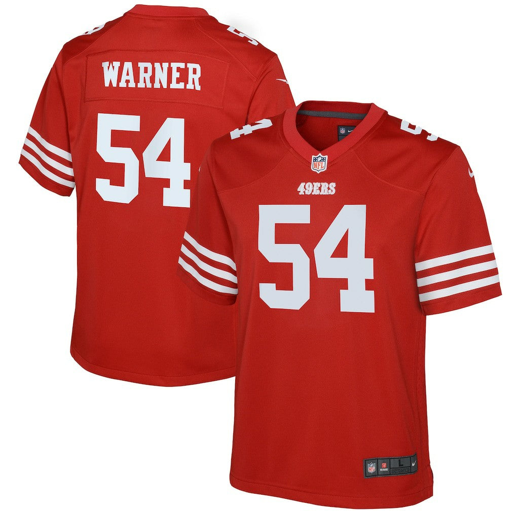 Fred Warner San Francisco 49ers Youth Game Jersey Scarlet | Nike for Sale