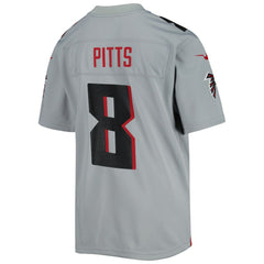 Kyle Pitts Atlanta Falcons Youth Inverted Game Jersey Gray | Nike for Sale