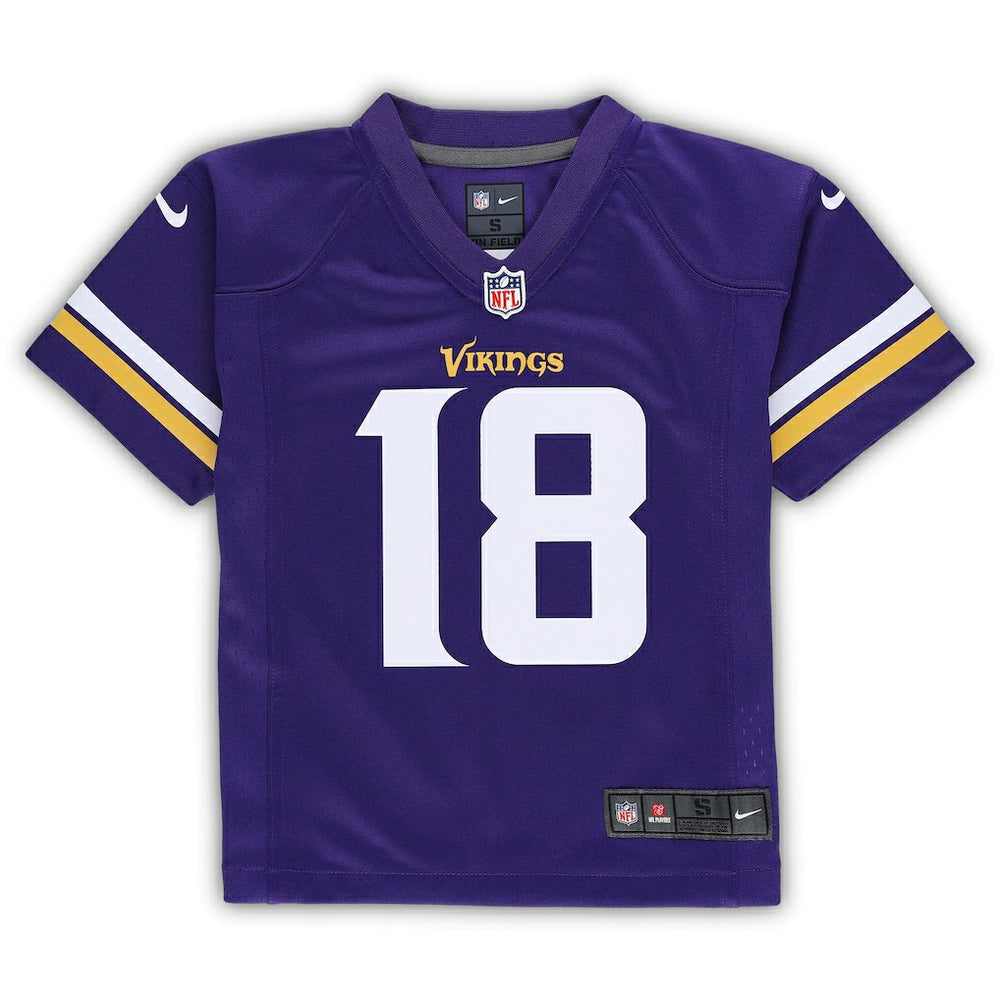 Justin Jefferson Minnesota Vikings Preschool Game Jersey Purple | Nike for Sale