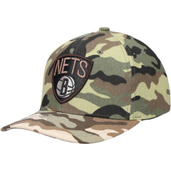 Brooklyn Nets Woodland Desert Snapback Hat Camo - NBA