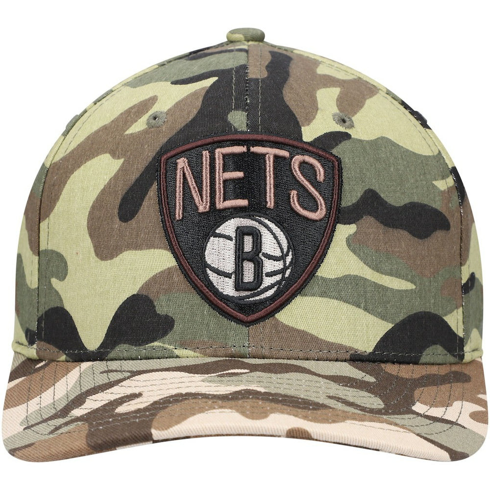 Brooklyn Nets Woodland Desert Snapback Hat Camo - NBA
