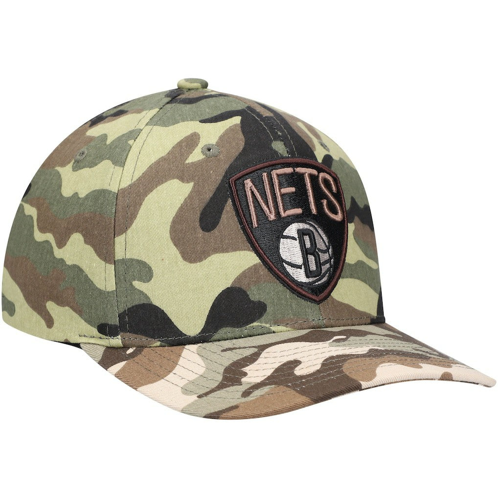 Brooklyn Nets Woodland Desert Snapback Hat Camo - NBA