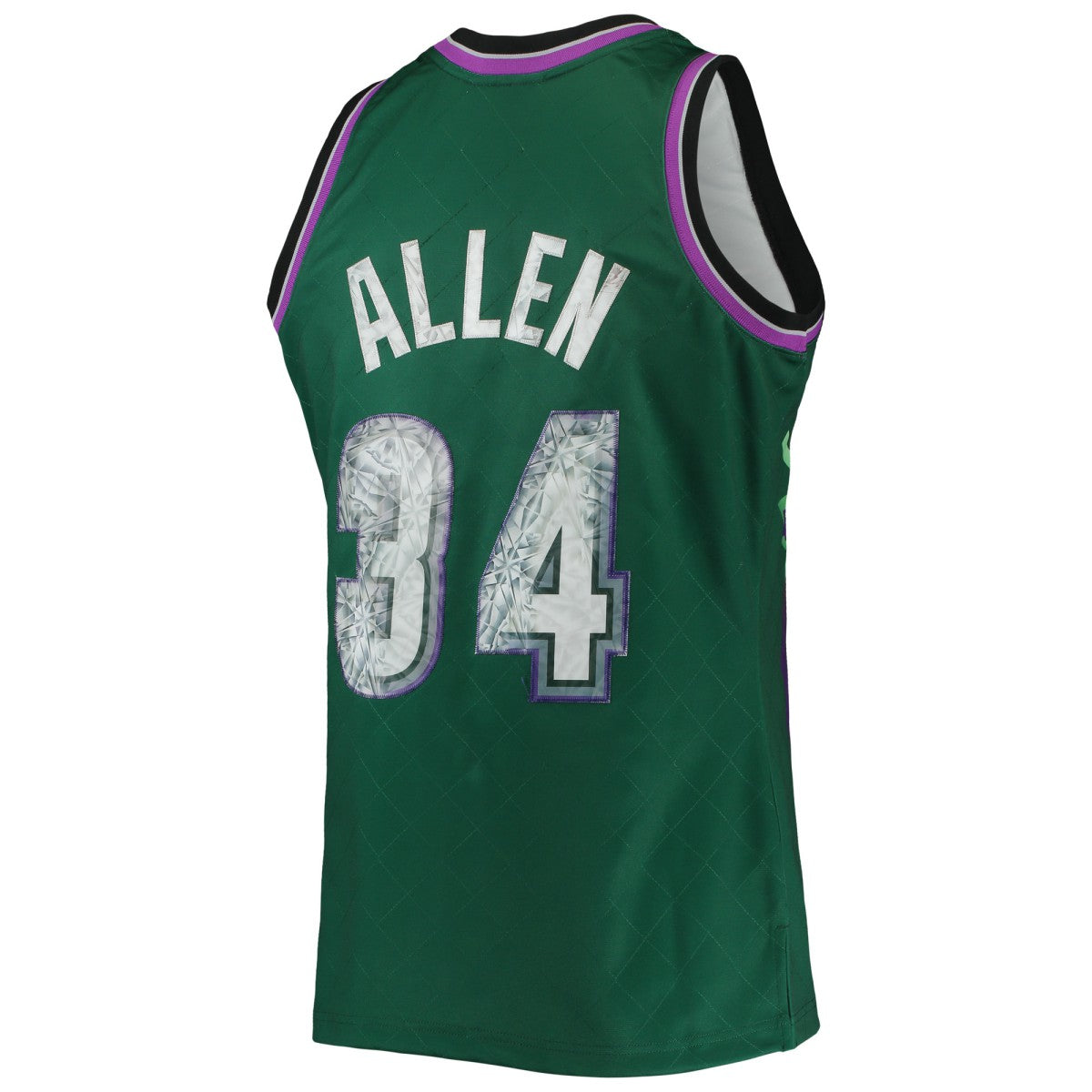 Ray Allen Milwaukee Bucks 1996/97 Hardwood Classics NBA 75th Anniversary Diamond Swingman Jersey Green - NBA