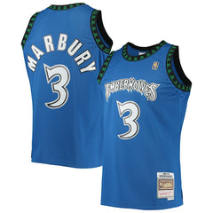 Stephon Marbury Minnesota Timberwolves 1996/97 Hardwood Classics Swingman Jersey Blue - NBA