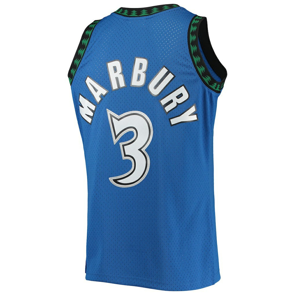 Stephon Marbury Minnesota Timberwolves 1996/97 Hardwood Classics Swingman Jersey Blue - NBA