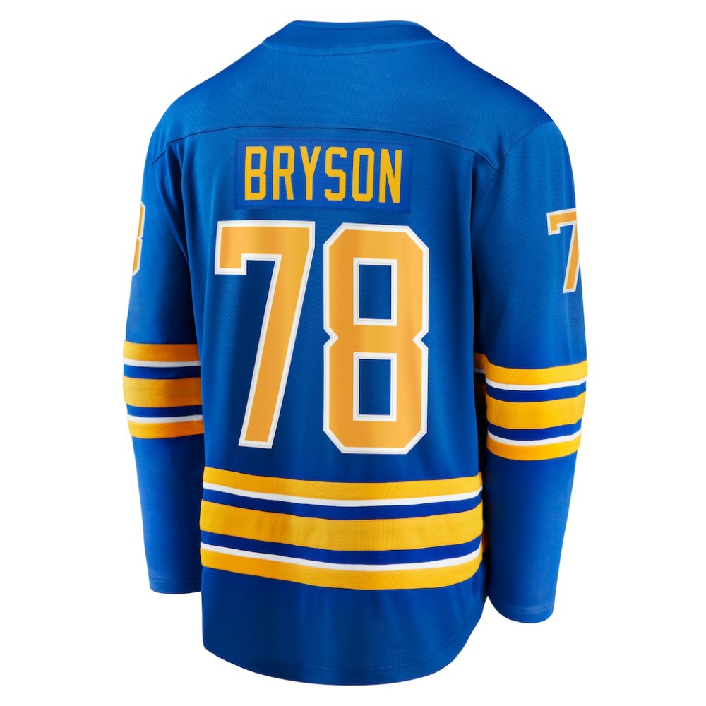 Jacob Bryson Buffalo Sabres Fanatics Home Breakaway Player Jersey - Royal - NHL