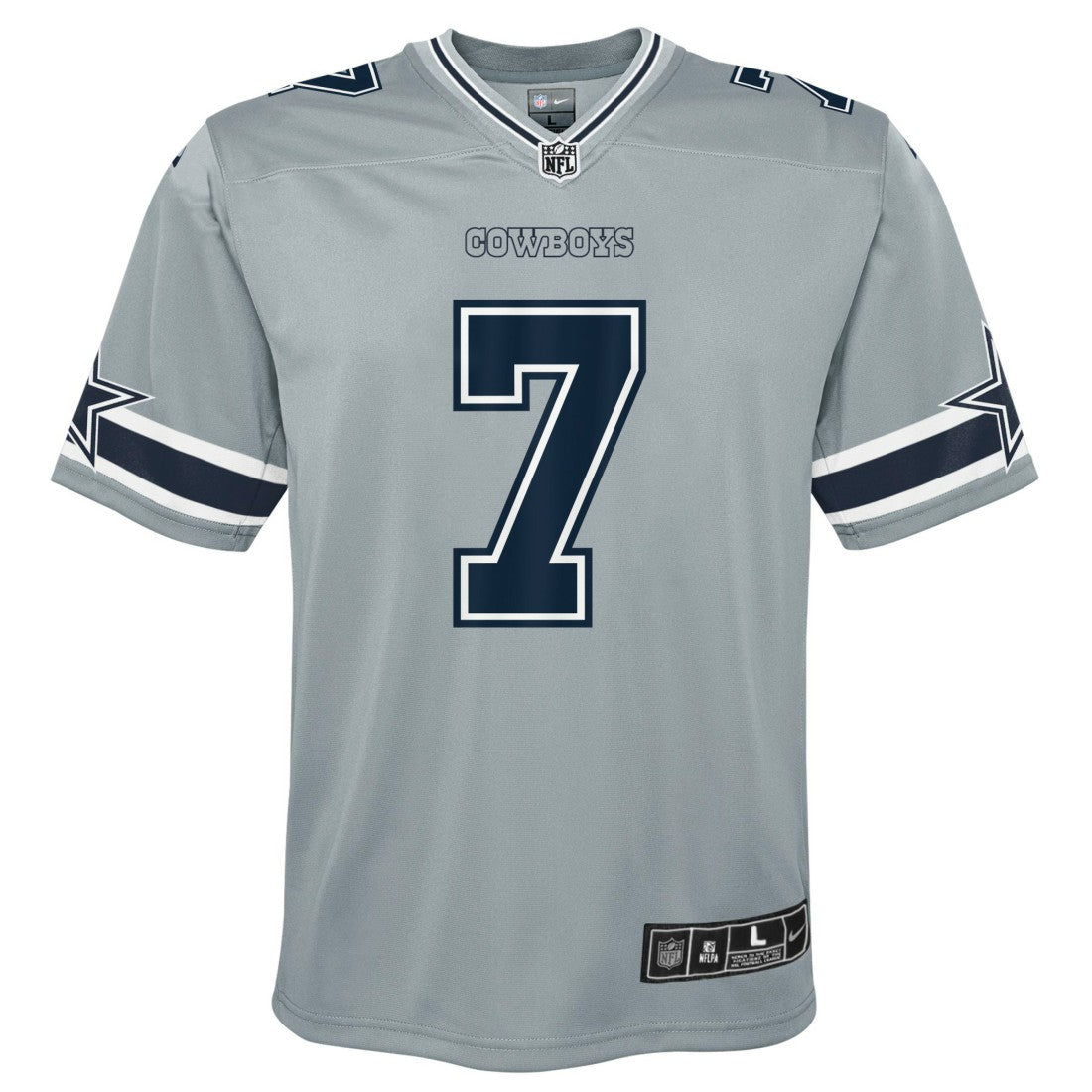 Trevon Diggs Dallas Cowboys Youth Inverted Game Jersey Silver | Nike for Sale
