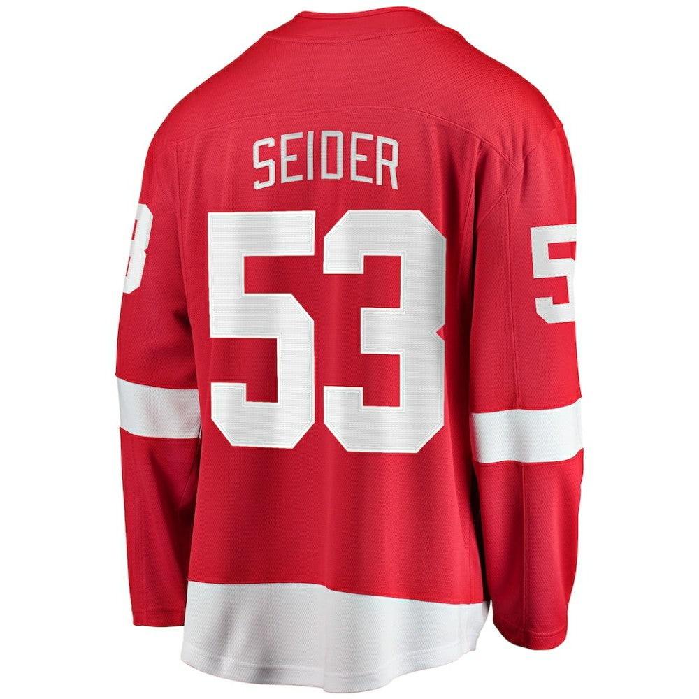 Moritz Seider Detroit Red Wings Fanatics Home Breakaway Player Jersey - Red - NHL
