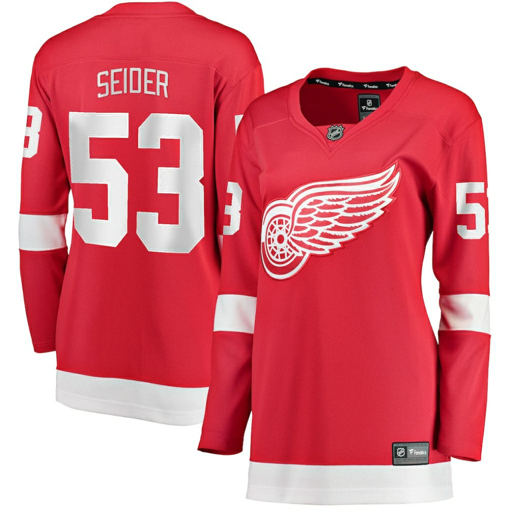 Moritz Seider Detroit Red Wings Fanatics Women's Home Breakaway Player Jersey - Red - NHL
