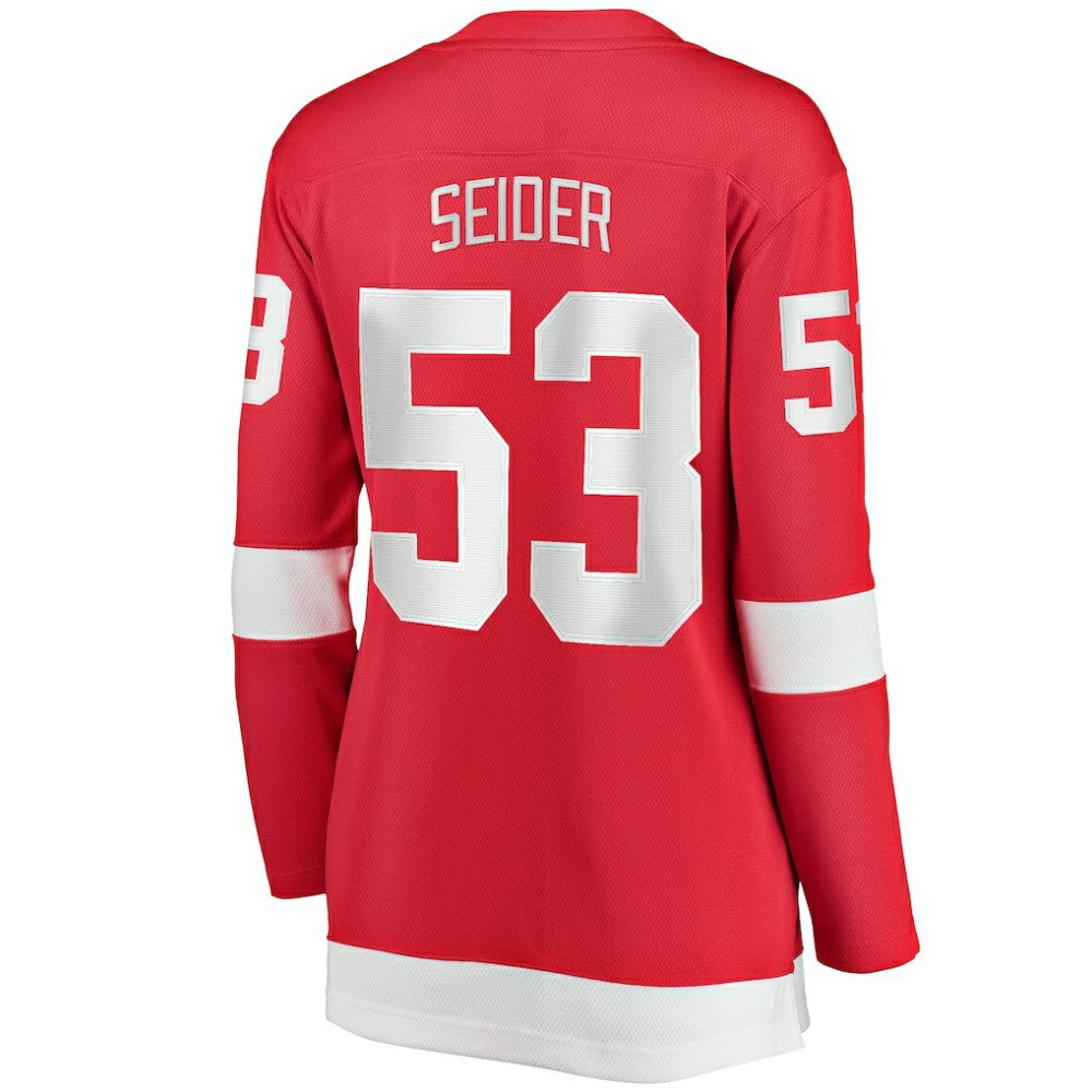 Moritz Seider Detroit Red Wings Fanatics Women's Home Breakaway Player Jersey - Red - NHL