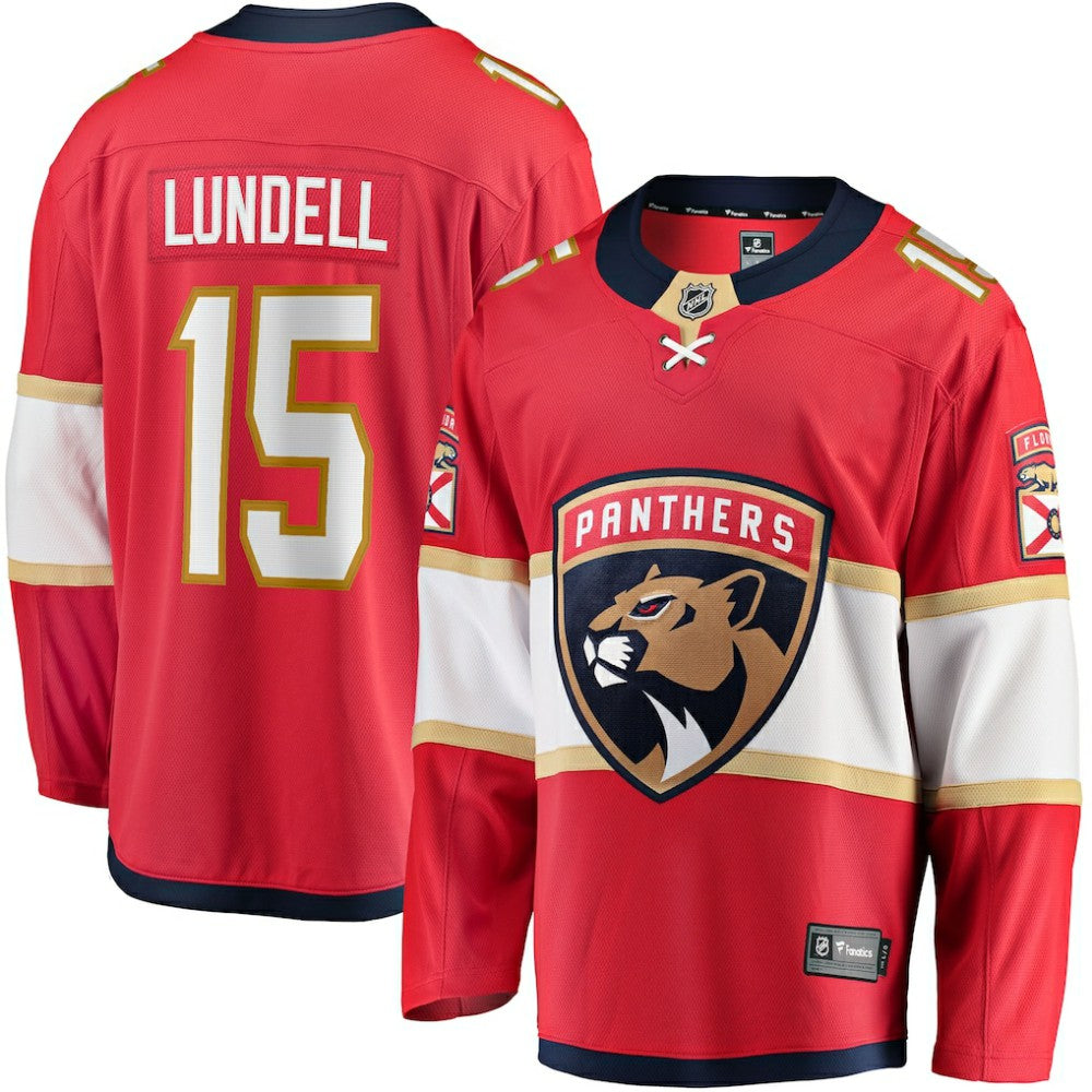 Anton Lundell Florida Panthers Fanatics Home Breakaway Player Jersey - Red - NHL