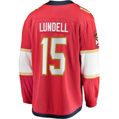 Anton Lundell Florida Panthers Fanatics Home Breakaway Player Jersey - Red - NHL